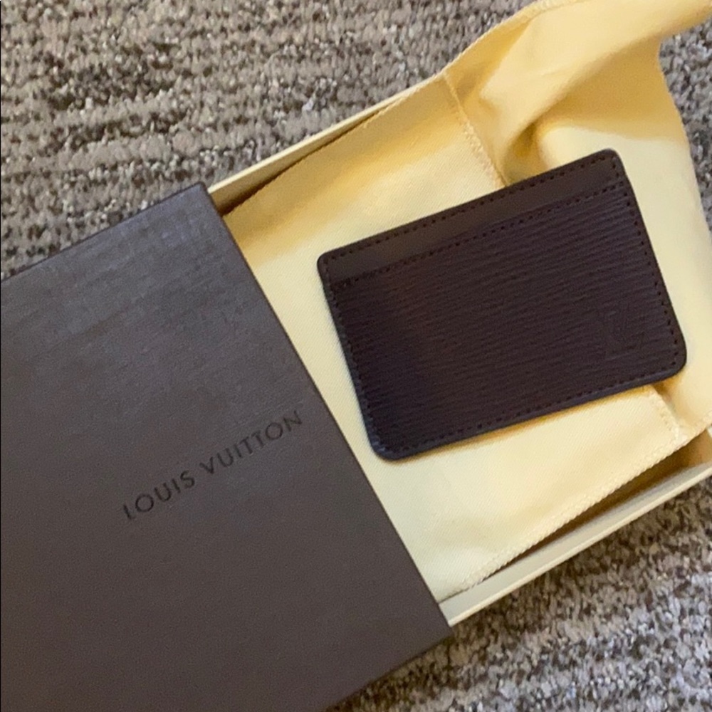 Louis Vuitton card holder in brown